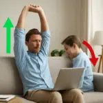 Smart working e benessere: come evitare posture scorrette senza attrezzi complicati