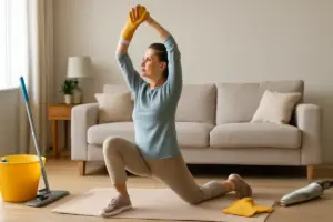 Riposo attivo tra le faccende domestiche: il metodo che protegge schiena e articolazioni